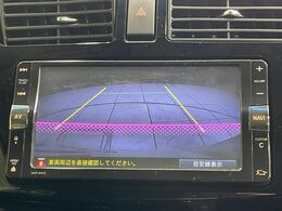 【バックカメラ】駐車時に後方がリアルタイム映像で確認できます。大型商業施設や立体駐車場での駐車時や、夜間のバック時に大活躍！運転スキルに関わらず、今や必須となった装備のひとつです！