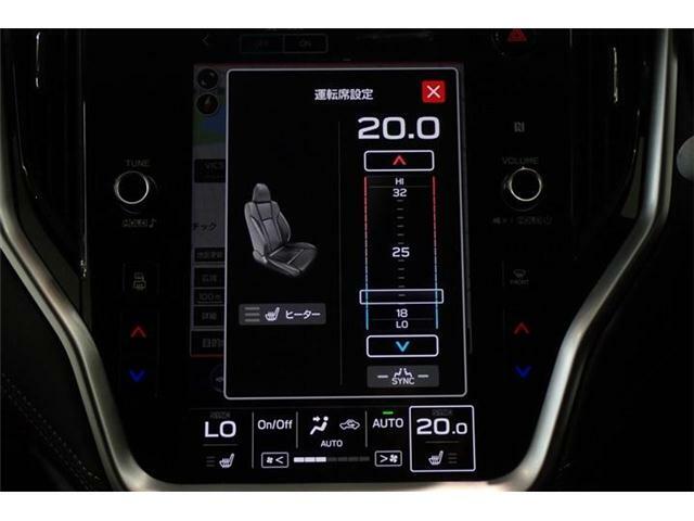 【4WD・アイサイト・障害物センサー・パワーゲート・前席パワーシート・全席シートヒーター・LEDヘッドライト・スマートキー・純正AW】純正11.6インチディスプレイAD・バックカメラ・フルセグTV・Bluetooth・ETC