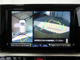 全方位モニターを搭載！車両の前後左右に搭載したカメラにより、クルマを真上から見ているような映像を表示します！運転席から確認しにくい車両周囲の状況を把握できます！ドライバーからの死角を補います♪