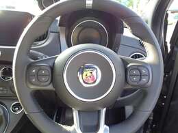 センターポインターが入った、実戦派のD型ステアリング