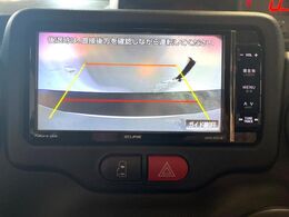 【バックカメラ】駐車時に後方がリアルタイム映像で確認できます。大型商業施設や立体駐車場での駐車時や、夜間のバック時に大活躍！運転スキルに関わらず、今や必須となった装備のひとつです！