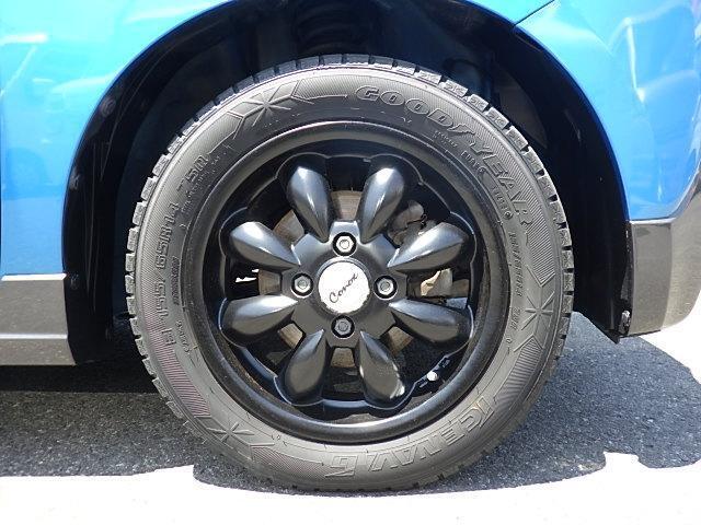 社外14インチアルミホイール装着車