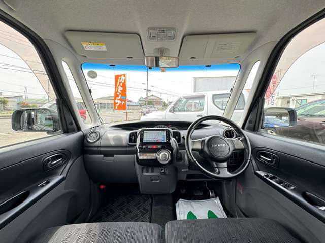 初心者の方でも安心して運転していただける視野の広さとなっております。