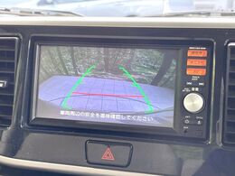 【バックカメラ】駐車時に後方がリアルタイム映像で確認できます。大型商業施設や立体駐車場での駐車時や、夜間のバック時に大活躍！運転スキルに関わらず、今や必須となった装備のひとつです！