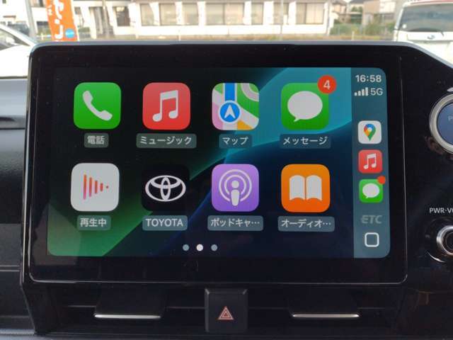 AppleCarPlay、AndroidAutoに対応しています。大変便利です。