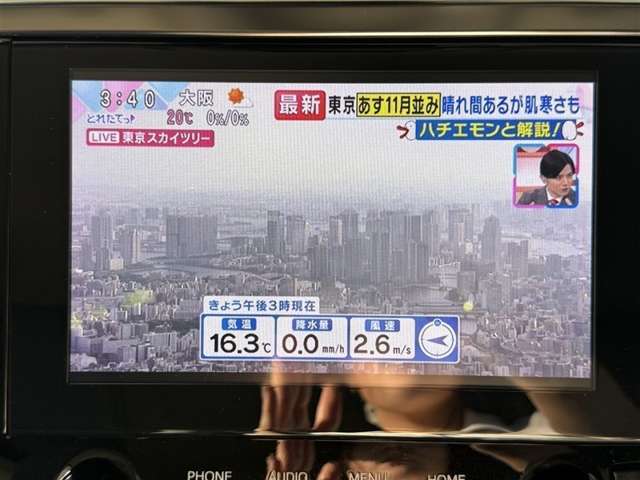 フルセグTV・CD・DVD再生・Bluetooth接続等がご利用いただけます！