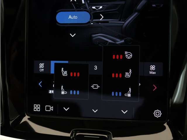 Google搭載によりさまざまな機能をハンズフリー操作できます。フロントにはシートヒーター＆シートエアコン、ステアリングホイールヒーターを装備！北欧スウェーデン発祥のブランドならではのオプションです。