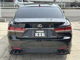 H30 LS500 Fスポーツ ローダウン　TRDエアロ（フロント＆サイド＆リア）　TRDスポーツマフラー　トランクスポイラー　前後ワイトレ　TVキャンセラ　保証書＆取説＆スペアキ有り