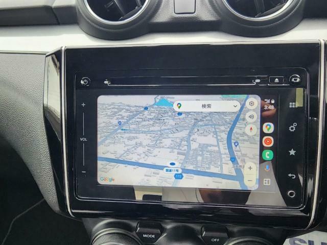 Apple　Car　PlayやAndroid　Autoに対応しています。スマートフォンの画面をナビゲーション画面に映すことができるためながら運転防止に貢献！スマートフォンの各種アプリが利用できます◎
