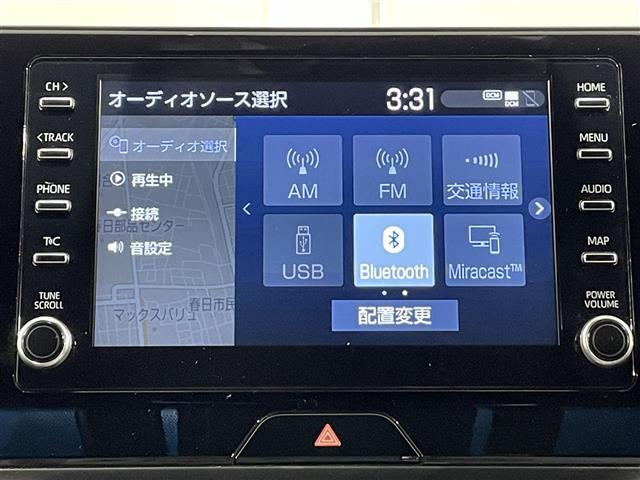 【　ディスプレイオーディオ　】一部のトヨタに新設定されたディスプレイオーディオ搭載車！お手持ちのスマートフォンと連動してアプリや音楽を画面上で楽しむことができます。ナビやテレビはオプションになります。
