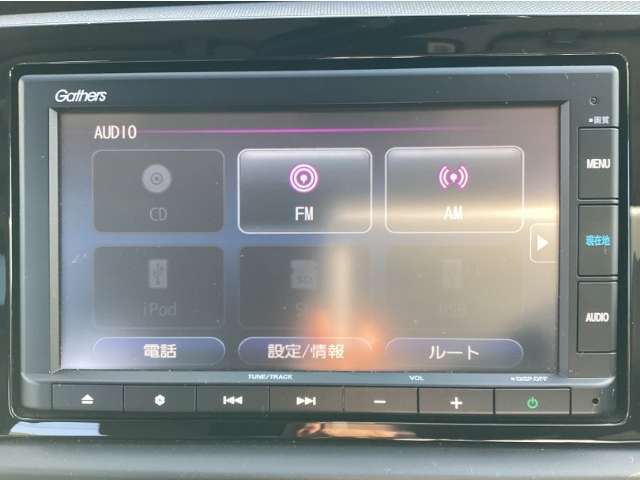純正ギャザズナビ付き！CD再生、音楽録音、Bluetooth接続など対応！バックカメラも搭載♪