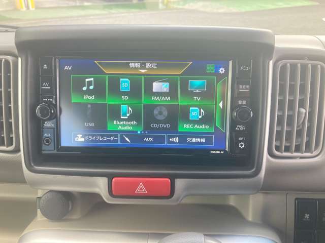 ナビゲーションはAV関連も充実しております。　TVは勿論Bluetooth接続で音楽も楽しんでいただけます。