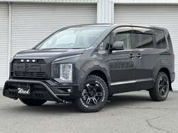 デリカD5コンプリートモデル（ワーロック）新車販売！走破性に優れた本格派4WDミニバン！個性溢れるボディキット。※ラプターライナー塗装は別途オプションとなります。