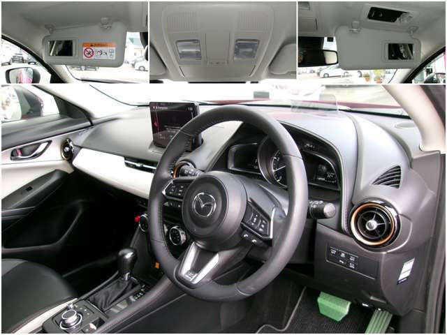 めがね・サングラス入れやサンバーザーには大型ミラーが付いていて便利です。