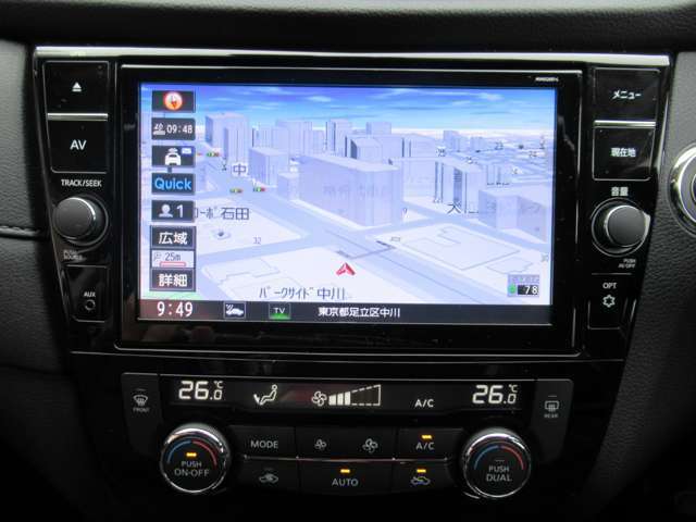 簡単快適な操作性で目的地まで安心です♪♪ 日産純正メモリーナビ♪♪フルセグTV視聴可♪♪走行中の視聴は不可です！MM520D-L