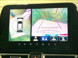 【全方位モニター用カメラ】専用のカメラにより、上から見下ろしたような視点で360度クルマの周囲を確認することができます☆死角部分も確認しやすく、狭い場所での切り返しや駐車もスムーズに行えます。