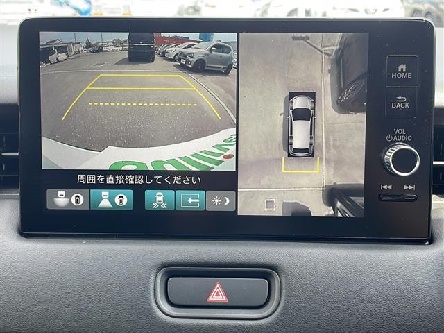 【全方位カメラ】車を上から見ているかのような視点をナビの画面で見られるので駐車なども安全ですね♪