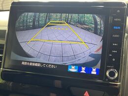 【バックカメラ】駐車時に後方がリアルタイム映像で確認できます。大型商業施設や立体駐車場での駐車時や、夜間のバック時に大活躍！運転スキルに関わらず、今や必須となった装備のひとつです！
