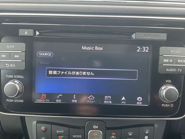 純正ナビはオーディオも充実です。
