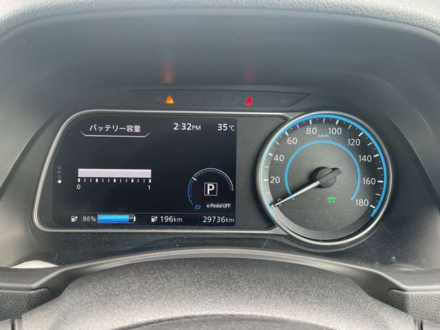 視認性の良いメーターです。