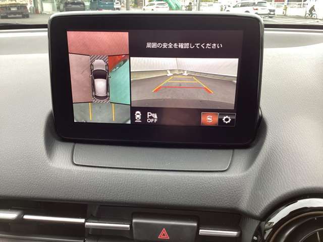360°ビューバックモニターが付いております！
