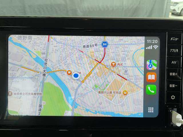 日産純正9インチ　ディスプレイオーディオ。　スマホを接続することにより地図画面を映し出すことが出来ます。