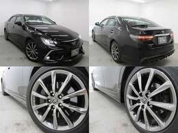 フルエアロ・18インチAW・トランクスポイラー・3眼LEDヘッドライト・LEDクリアランスランプ・LEDフォグランプ付でエクステリアもキマってます！！