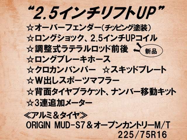 カスタム仕様書になります