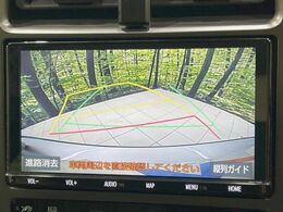 【バックカメラ】駐車時に後方がリアルタイム映像で確認できます。大型商業施設や立体駐車場での駐車時や、夜間のバック時に大活躍！運転スキルに関わらず、今や必須となった装備のひとつです！