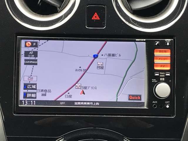 純正ナビゲーションで初めての道も安心です