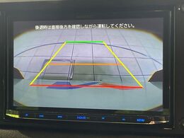 【バックカメラ】駐車時に後方がリアルタイム映像で確認できます。大型商業施設や立体駐車場での駐車時や、夜間のバック時に大活躍！運転スキルに関わらず、今や必須となった装備のひとつです！