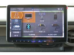 フルセグTV、HDMI/USB接続、Bluetooth接続、Amazon　Alexa搭載、Apple　CarPlay/Android　Autoでスマホアプリに対応＾＾
