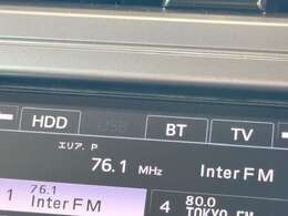 純正HDDナビ付き！DVD再生、フルセグTV、Bluetoothオーディオ、バックモニターと装備が充実しております！