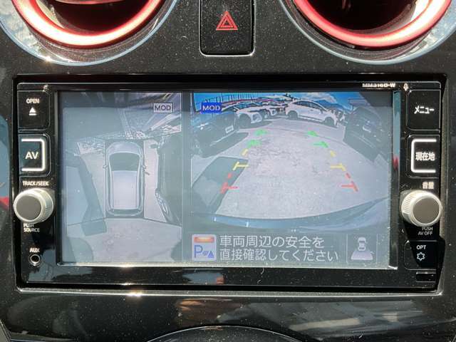 アラウンドビューモニター装備です　上から見たイメージで駐車出来ます