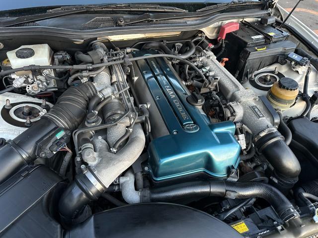 2JZ-GTE！3000ccのツインターボで純正のままでも太いトルクがありますがチューンアップの伸びしろも十分です！さらに耐久性にも定評がありまさに名機！