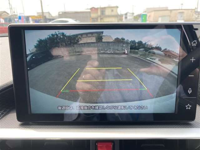 バックガイドモニターで、後方を確認しながら安心して駐車することができます。運転初心者も熟練者も必須の機能ですよ！