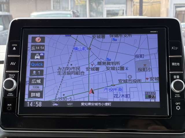 【純正ナビ】見やすいマップ表示です！