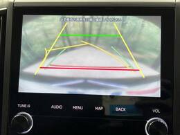 【バックカメラ】駐車時に後方がリアルタイム映像で確認できます。大型商業施設や立体駐車場での駐車時や、夜間のバック時に大活躍！運転スキルに関わらず、今や必須となった装備のひとつです！
