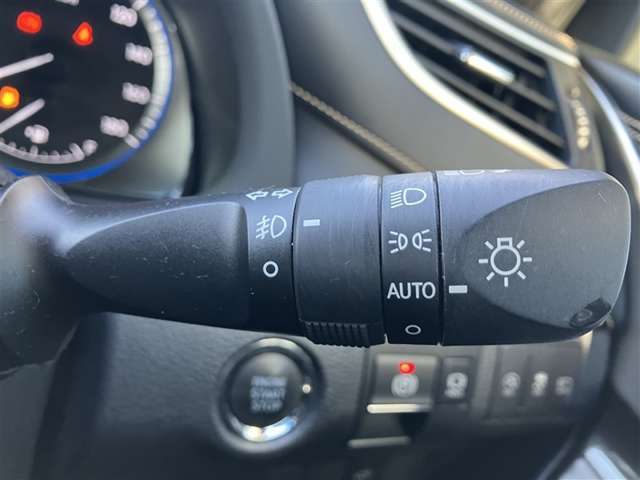 オートライトで早めのヘッドライト点灯。夕暮れ時の事故を軽減します。