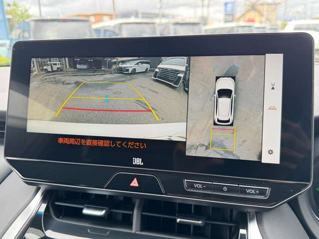 【全周囲カメラ】全周囲カメラがついているので駐車が苦手の方でも安心して後退可能です！ガイドラインも表示されます！クリアランスソナーと合わせて、カメラと音で周囲を確認しながら駐車が可能となっております！