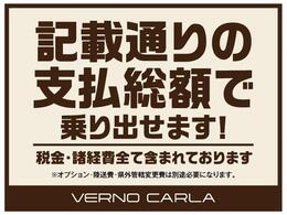 掲載通りの支払総額で乗り出せます。※オプション・陸送費用・県外管轄変更費用は別途必要になります。