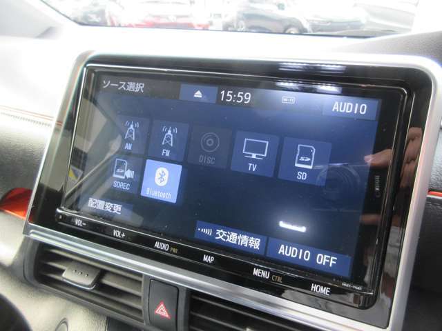 ★オーディオソースになります。フルセグTV・Bluetoothオーディオ・CD・DVDの再生が可能です。