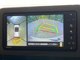 【パノラマモニター】専用のカメラにより、上から見下ろしたような視点で360度クルマの周囲を確認することができます☆死角部分も確認しやすく、狭い場所での切り返しや駐車もスムーズに行えます。