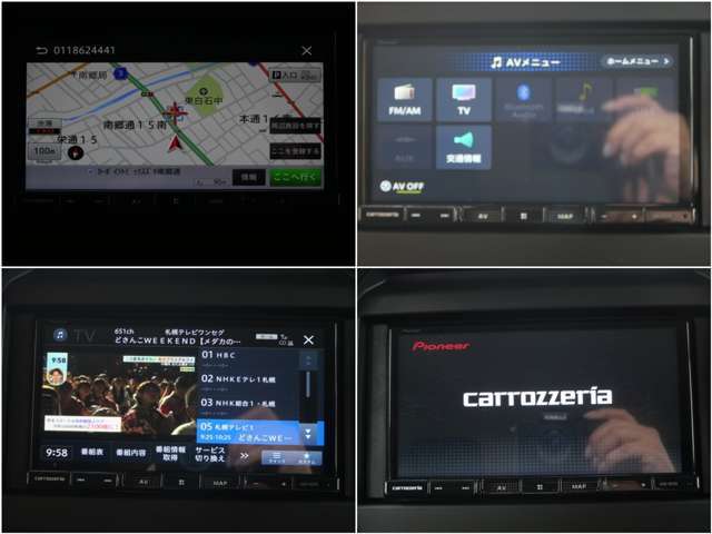 フルセグTV視聴も可能なメモリーナビも装備！
