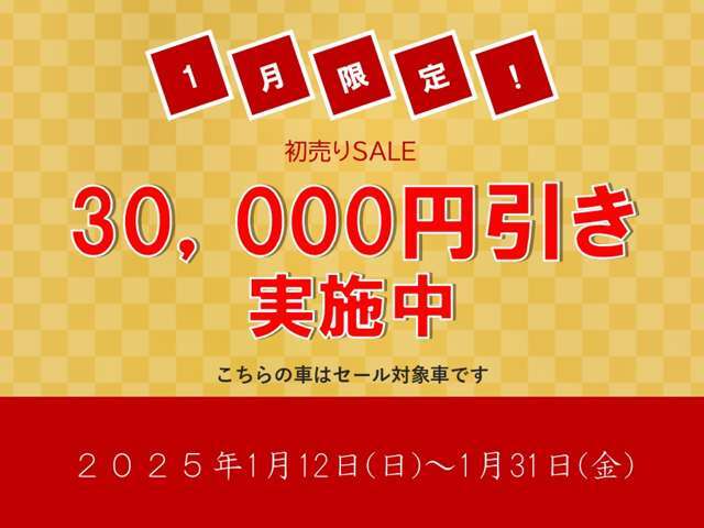 1月限定セール対象車です！