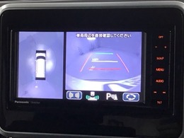 全方位モニターがついています！　車の周囲を360°安全確認できるので、普段の駐車はもちろんの事、縦列駐車や幅寄せの際にも活躍してくれますよ。