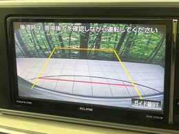 【バックカメラ】駐車時に後方がリアルタイム映像で確認できます。大型商業施設や立体駐車場での駐車時や、夜間のバック時に大活躍！運転スキルに関わらず、今や必須となった装備のひとつです！