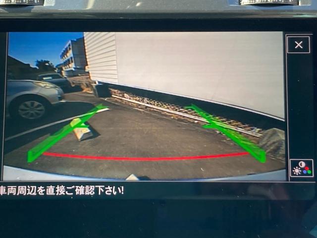 リアビューカメラを装備、狭い駐車場も安心です。