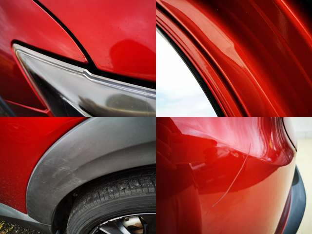 目立つダメージです