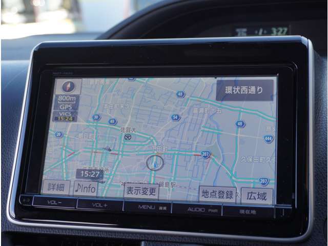 ナビ付です！目的地を設定 すれば、初めての場所でも簡単に 行くことが出来ます！